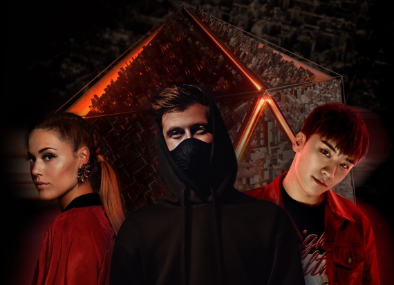 Alan Walker, Julie Bergan and Seungri, Presspic